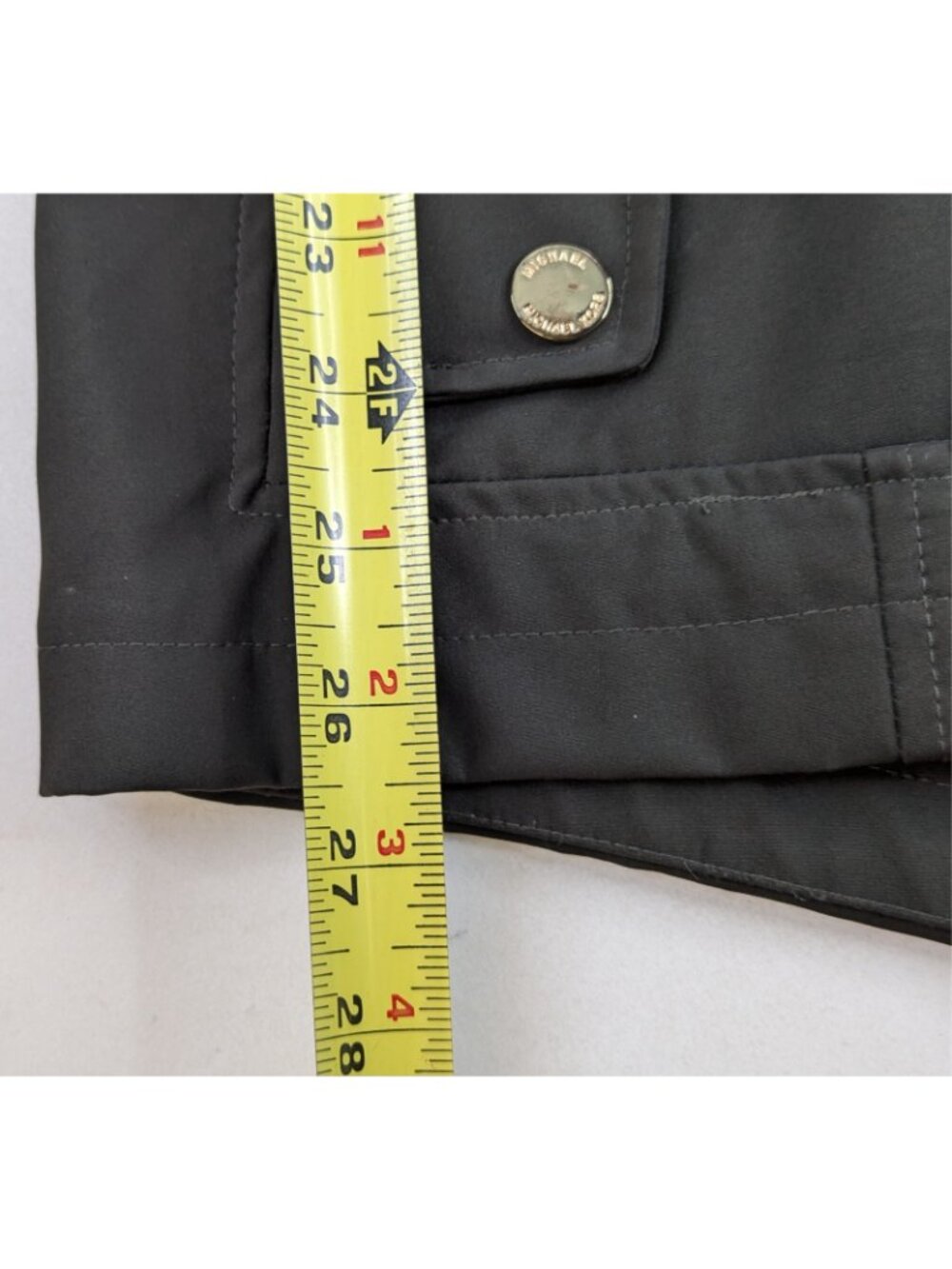 Michael Kors Women’s Large Coat Brown Hooded Trench Rain Water Resistant Jacket - Picture 14 of 16